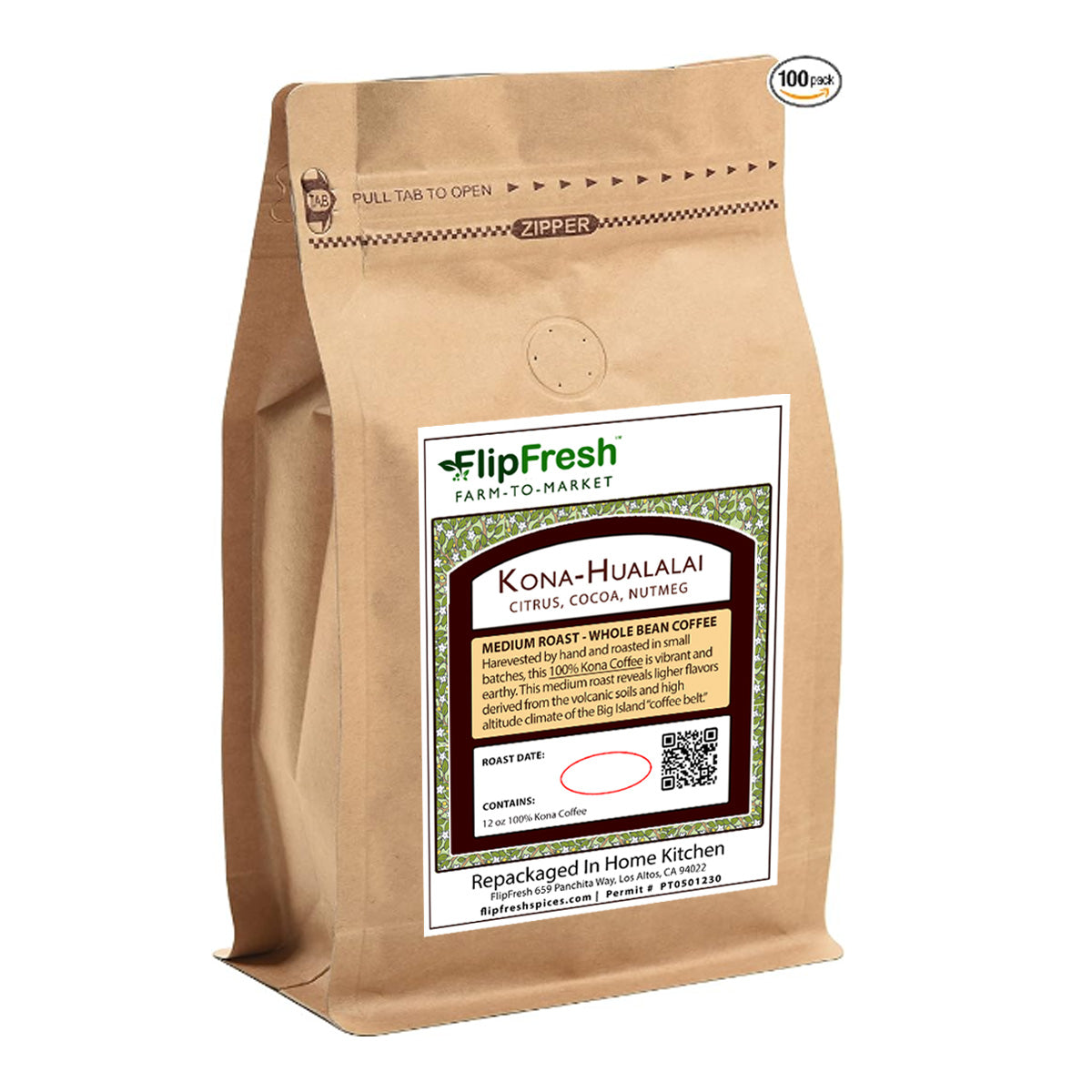 Coffee - Kona Medium Roast Whole Bean – FlipFresh Farm-To-Market
